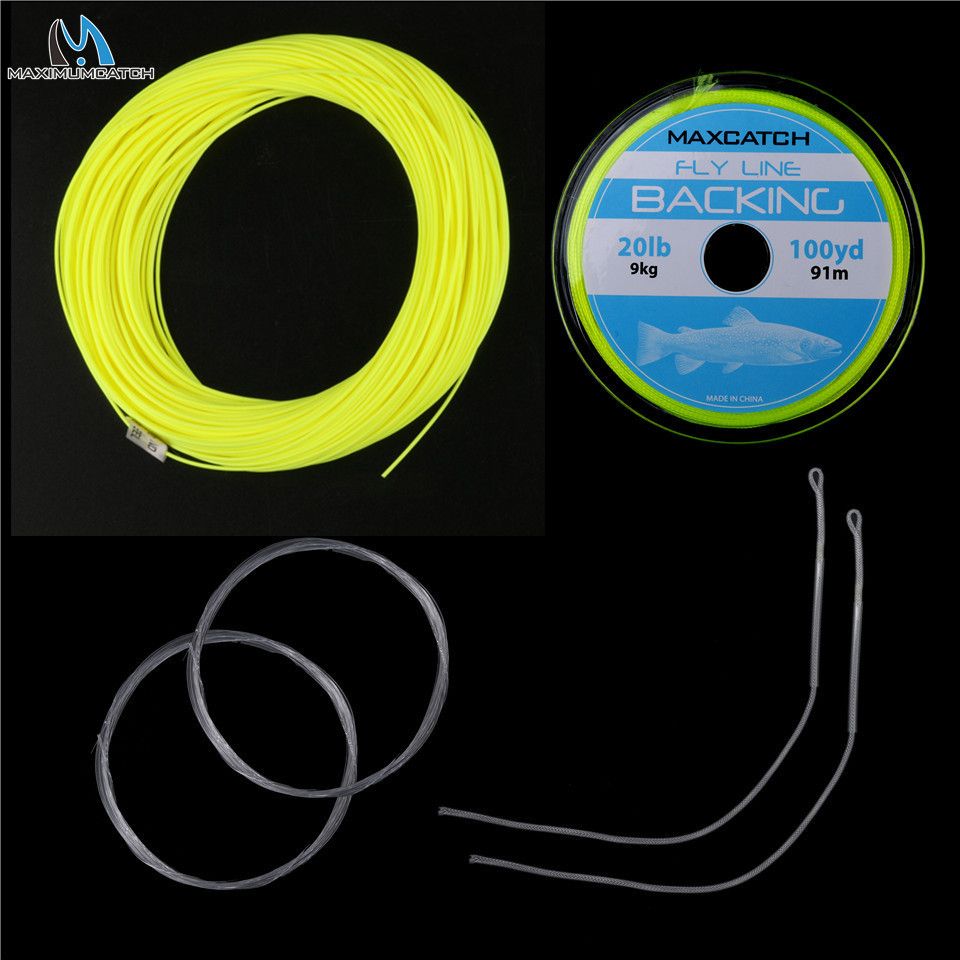 100FT 1-10wt Fly Fishing Line Combo Weight Forward Floating Fly Line & Backing Line&T