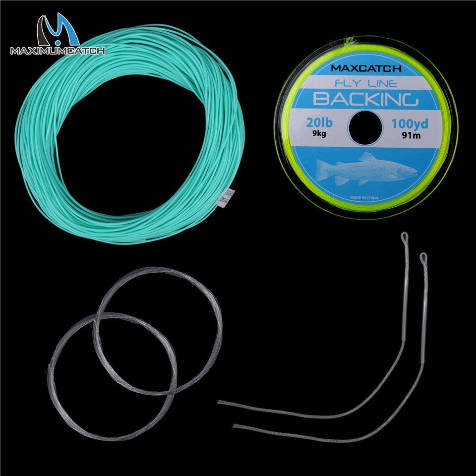100FT 1-10wt Fly Fishing Line Combo Weight Forward Floating Fly Line & Backing Line&T