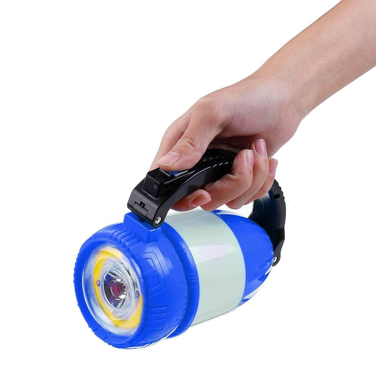 3in1 Camping Outdoor Solar/USB Recharge Light LED Portable Night Lamp Lantern Red/Orange/Blue Sky Blue