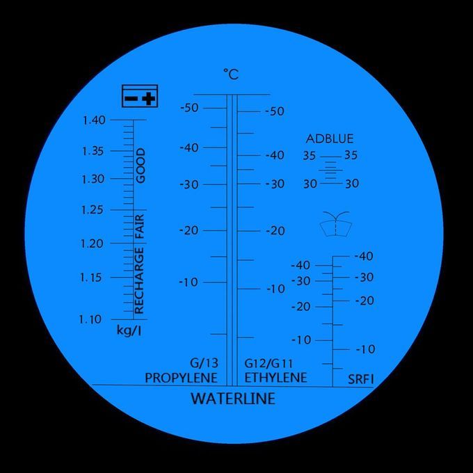 Hand Held Tester Tool 4 In 1 Engine Fluid Glycol Antifreeze Freezing Point Car Battery Refractometer Antifreeze Tester
