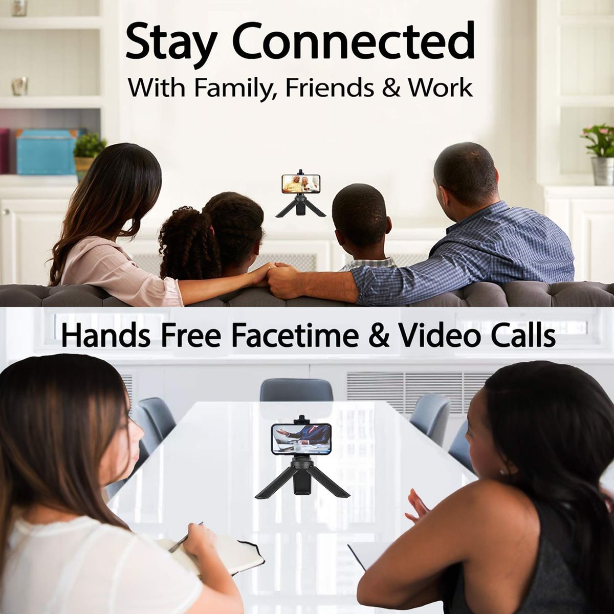 Mini Tabletop Folding Tripod With 1/4 Screw For Mobile Phone