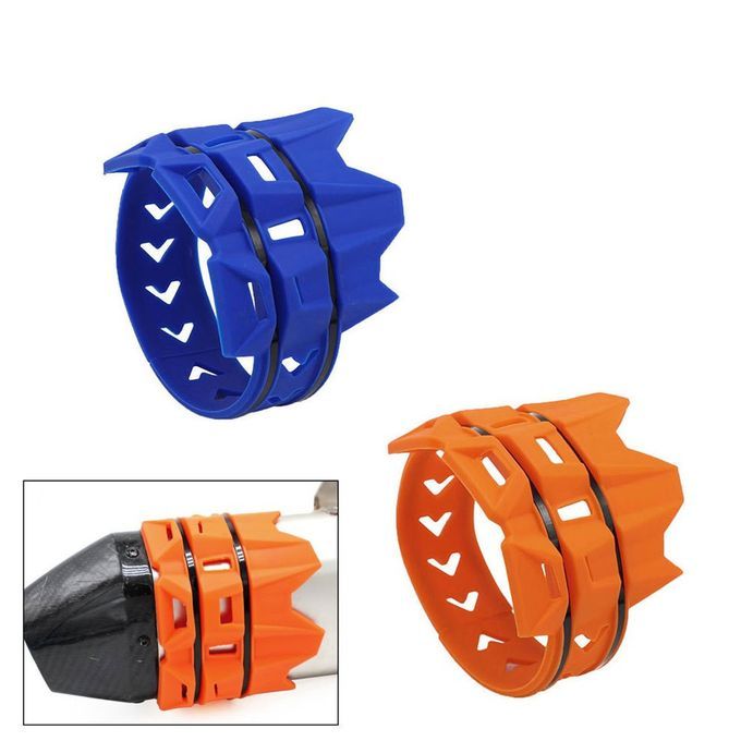 MB-TP093 Motor Y Le Exhaust System Es Ape Muffler Silen Er Prote Tor Guard-blue