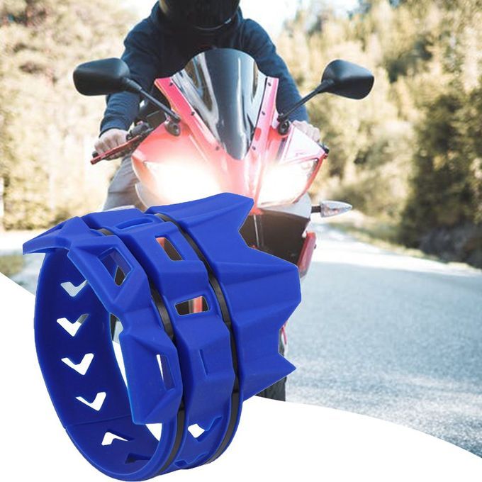 MB-TP093 Motor Y Le Exhaust System Es Ape Muffler Silen Er Prote Tor Guard-blue