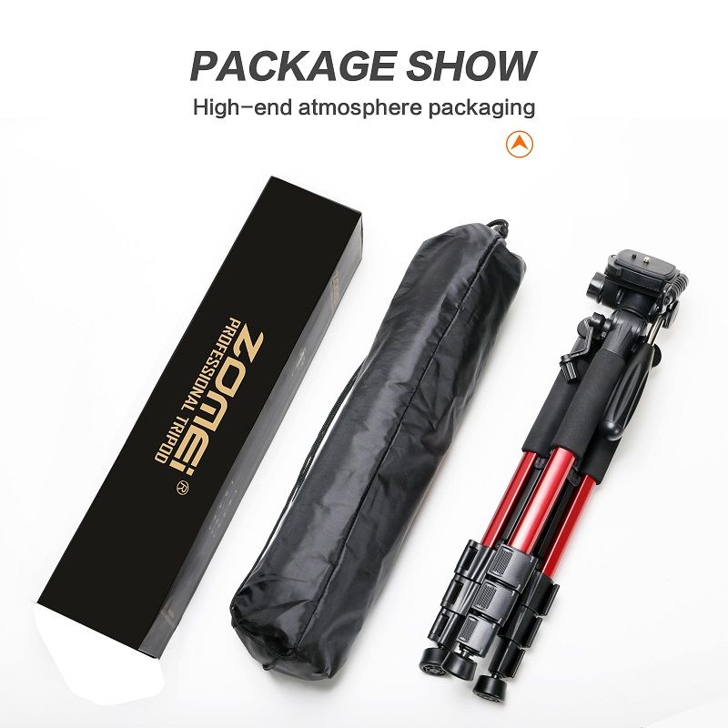 ZOMEI Q111 55" Professional Aluminum Alloy Camera Tripod For DSLR Canon Nikon Sony DV Video And Smar