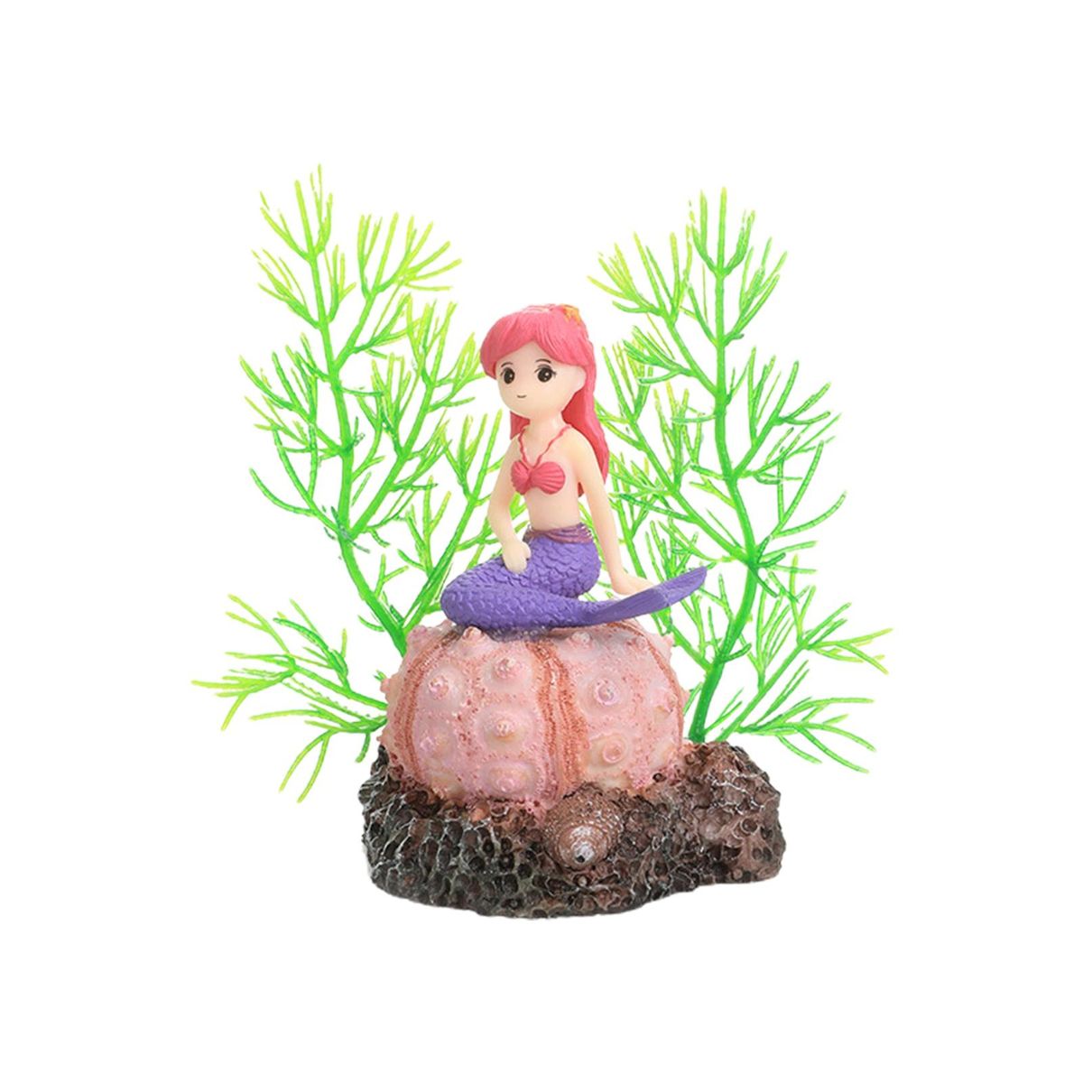 Coral Mermaid Aquarium Fish Tank Landscaping Decoration Green