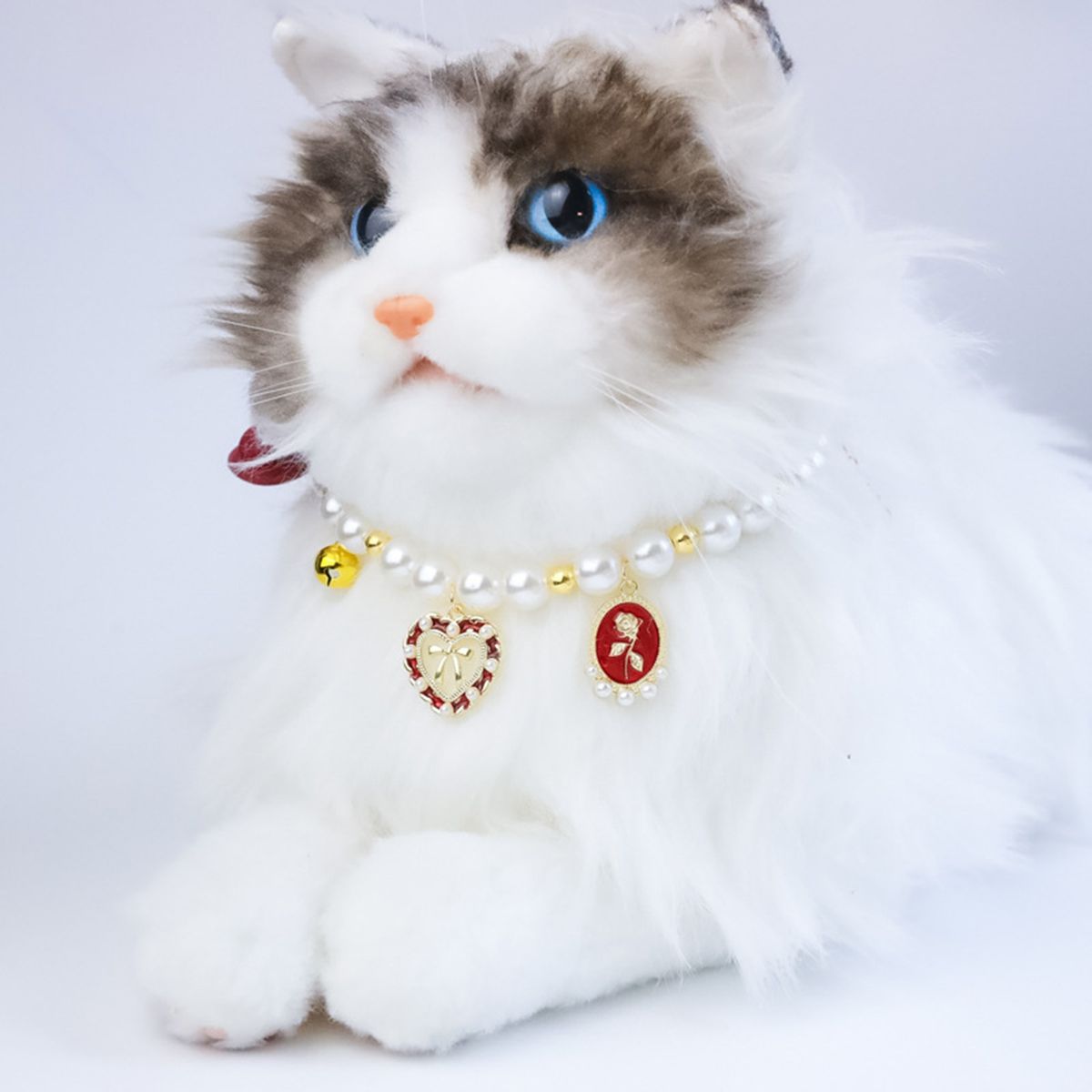 Dog Necklace Wedding Pet Collar Jewelry Accessories Red