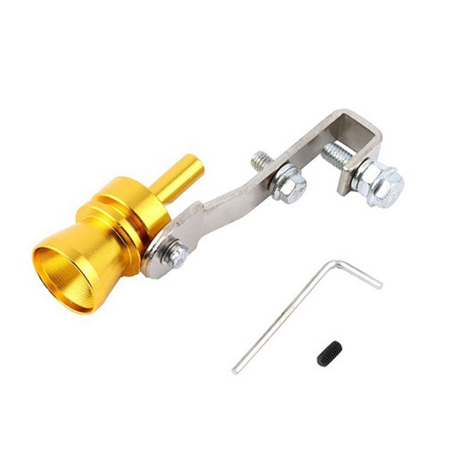 S Size 18mm Motorbike Car Exhaust Fake Turbo Whistle Pipe 5