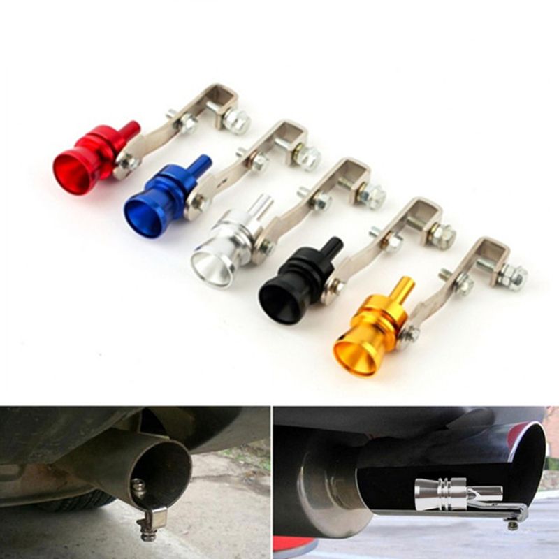 S Size 18mm Motorbike Car Exhaust Fake Turbo Whistle Pipe 5