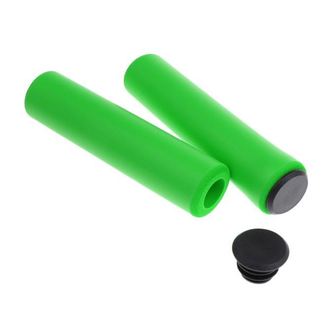 Mountain Bike Silicone  Handlebar Grips Green Soft Anti-slip Green