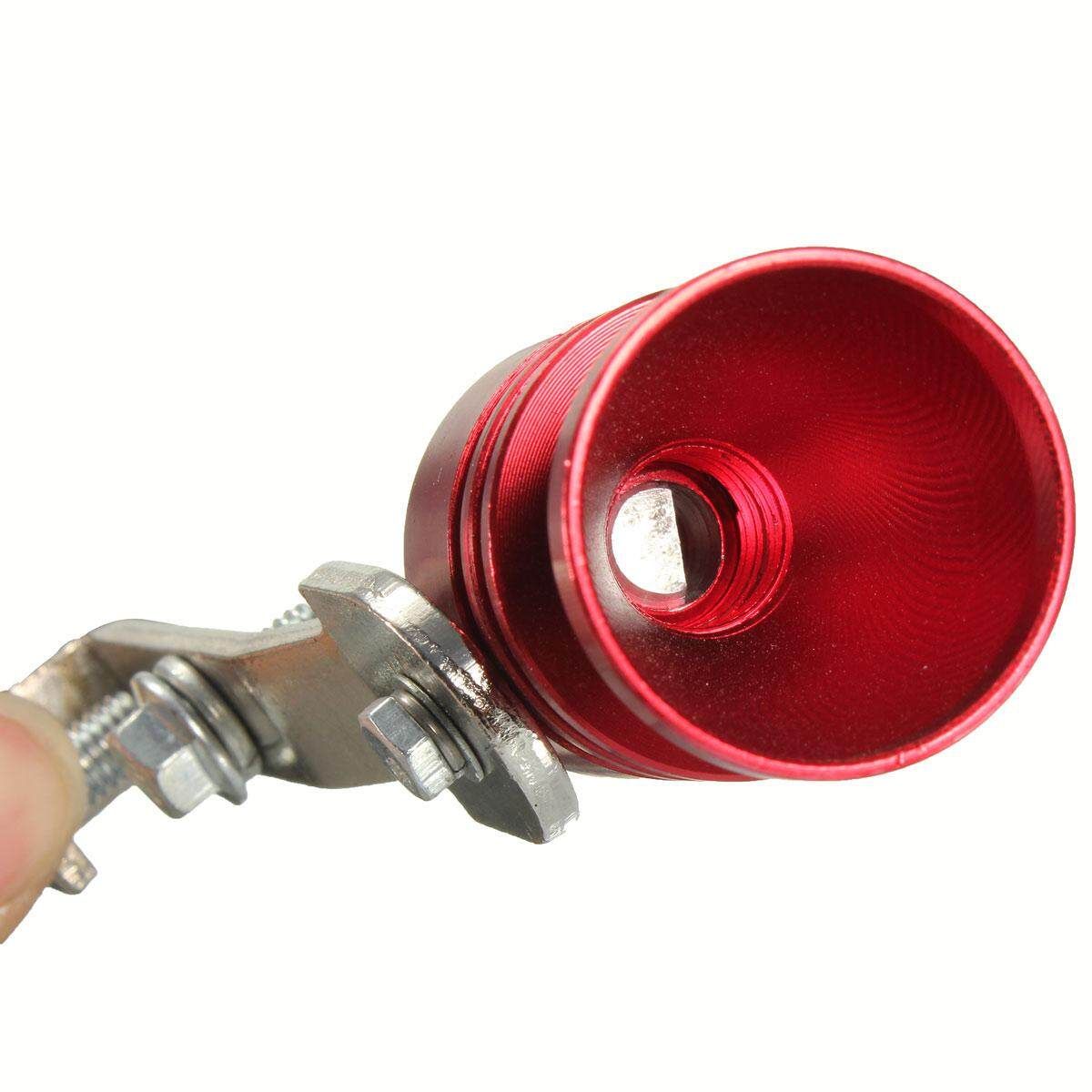 2pcs L Exhaust Turbo Pipe Sound Muffler Bov Blow Off Valve BOV Red