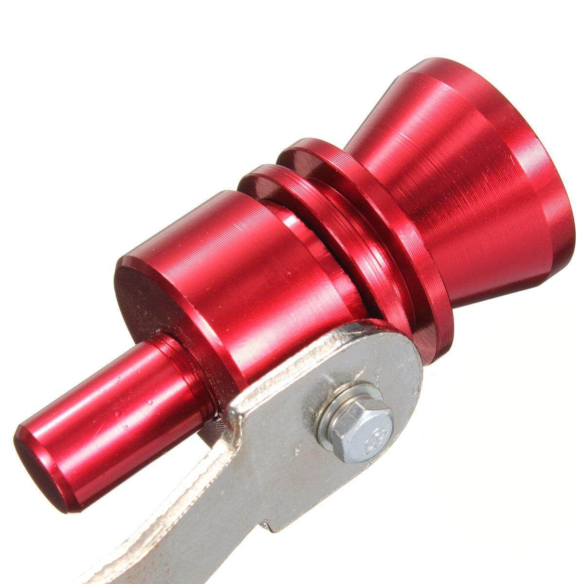2pcs L Exhaust Turbo Pipe Sound Muffler Bov Blow Off Valve BOV Red