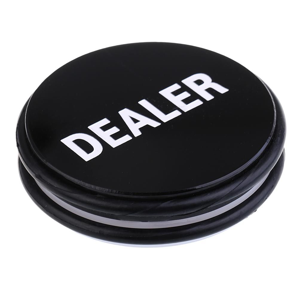 2x Large Acrylic Dealer Puck Button For Party Casino Accessory 76 X