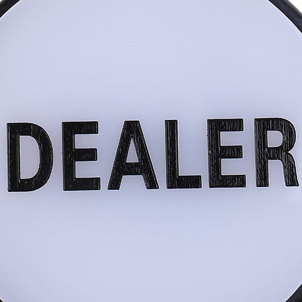 2x Large Acrylic Dealer Puck Button For Party Casino Accessory 76 X