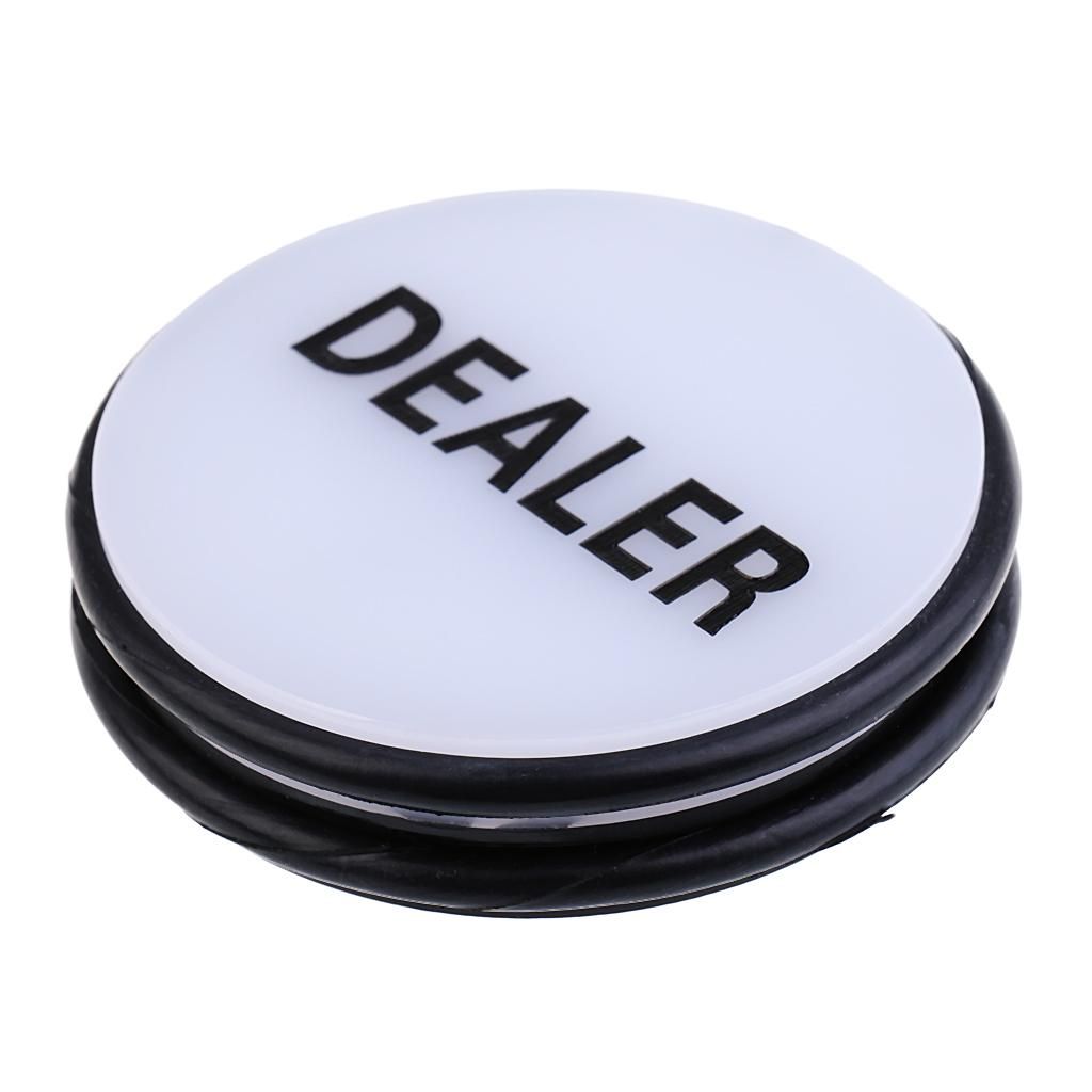 2x Large Acrylic Dealer Puck Button For Party Casino Accessory 76 X
