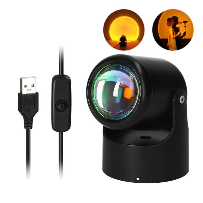 USB Projector LED Lamp Sunset Projection LED Desktop Or