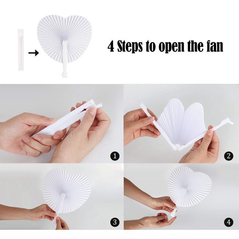 Fan Bapteme Wedding Decoration Round Deco Guests Paper Heart Deco For Party White Wedding Anniversary DIY Gift Party Wall 30pcs