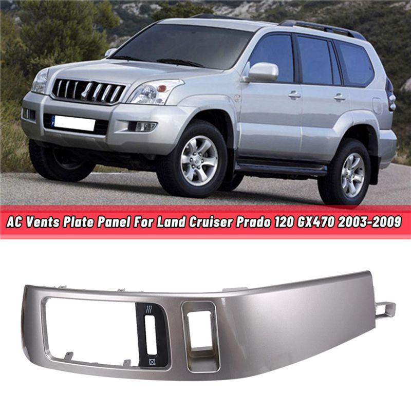 2Pcs Car Air Conditioner Outlet Frame A/C Vents Plate Panel for Toyota Land Cruiser Prado 120 Lexus GX470 2003-2009