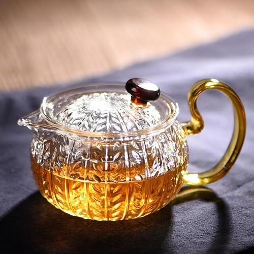 Heat Resistant Glass Teapot Transparent Tea Kettle Office Flower Teapots Home Kung Fu Tea Set Chinese Small Tea Pot