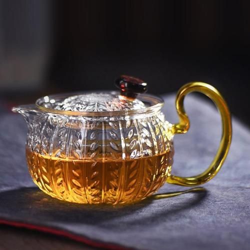 Heat Resistant Glass Teapot Transparent Tea Kettle Office Flower Teapots Home Kung Fu Tea Set Chinese Small Tea Pot