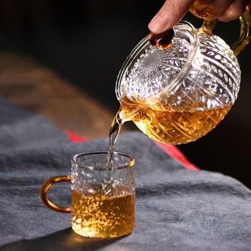 Heat Resistant Glass Teapot Transparent Tea Kettle Office Flower Teapots Home Kung Fu Tea Set Chinese Small Tea Pot