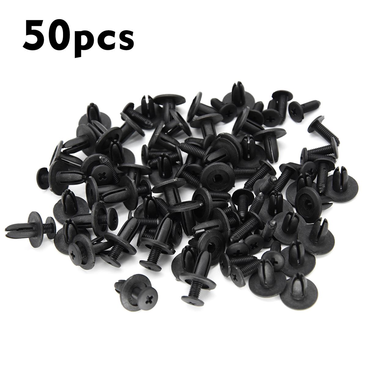 50pcs 6mm Fender Rivet Clips Hole ATV Fairing Fender
