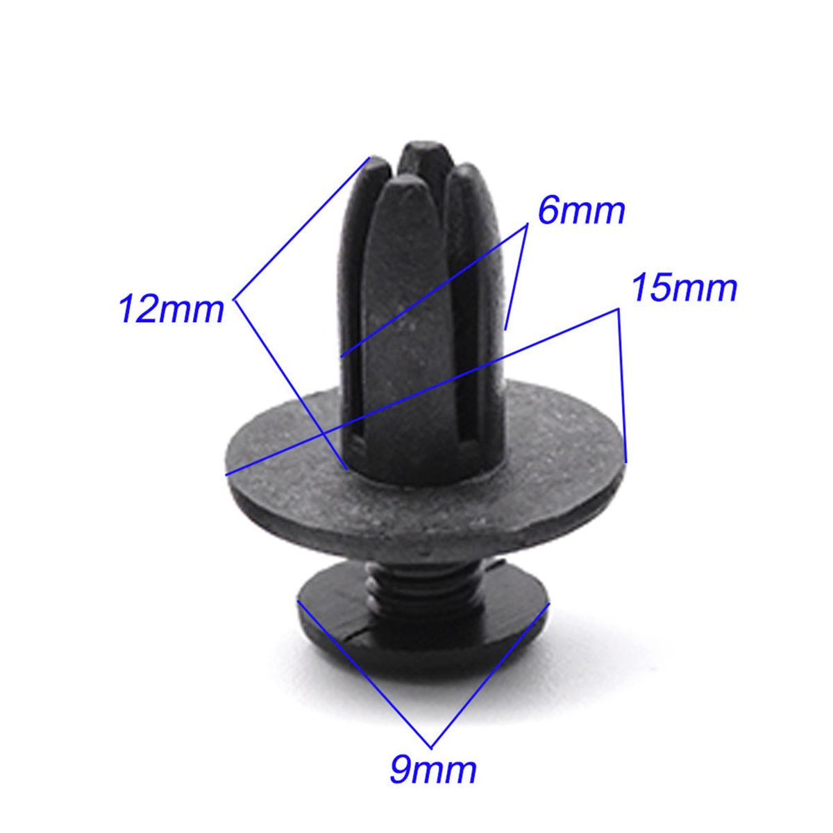 50pcs 6mm Fender Rivet Clips Hole ATV Fairing Fender
