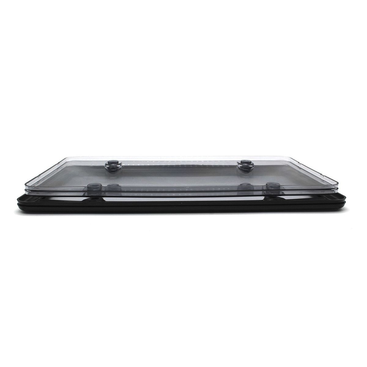 2PCS Clear Smoked License Plate Shield Cover Combo Premium