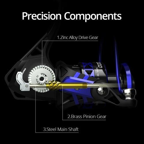 Low Profile Freshwater Spinning Reel Max Drag 8KG Carp Fishing Reel For Bass Winter Fishing Series