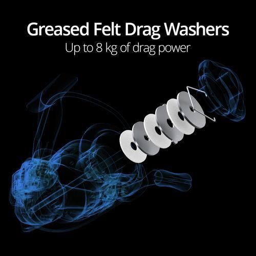 Low Profile Freshwater Spinning Reel Max Drag 8KG Carp Fishing Reel For Bass Winter Fishing Series