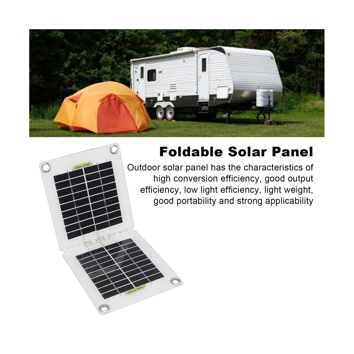 30W Solar Panel USB Waterproof Outdoor Hike Camping Portable