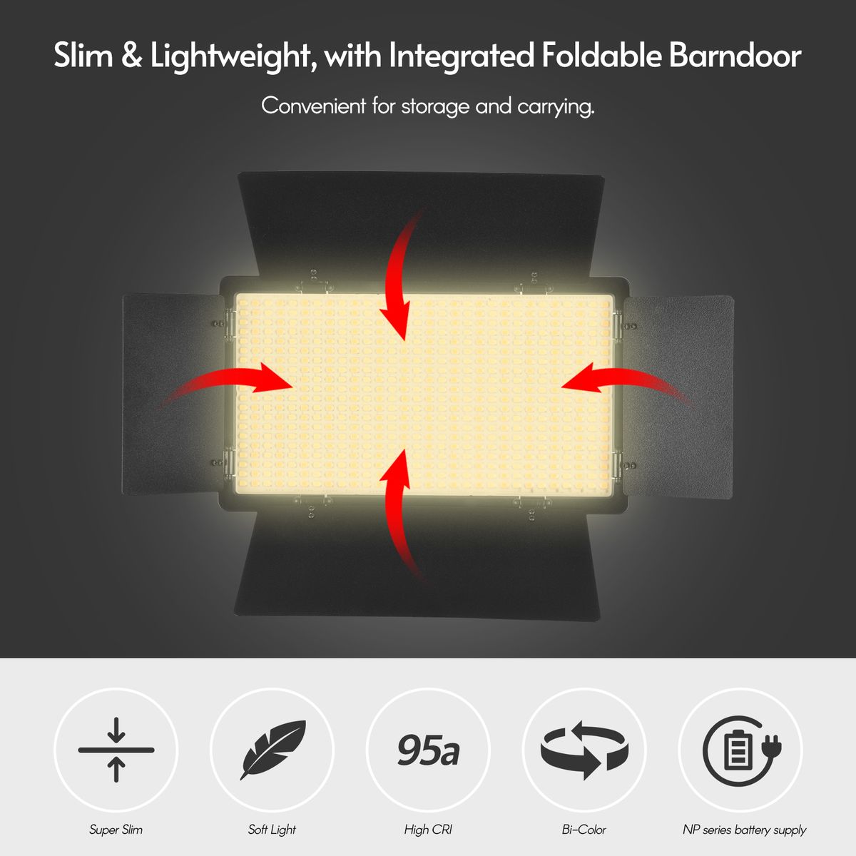 LED-600 LED Video Light Professional Photography