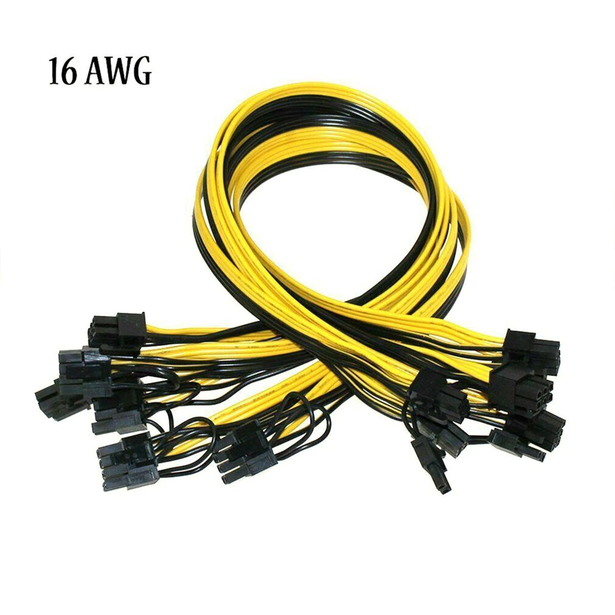 6 PIN Power-Supply Adapter GPU Mining Server Power-Converter