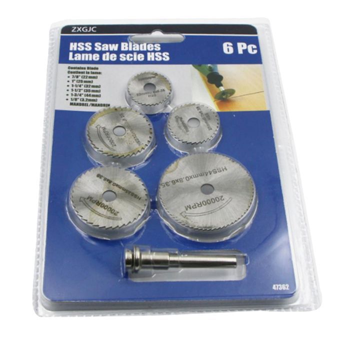 5pcs  Discs Wheels 22mm44mm With 6mm Mini  For Rotary