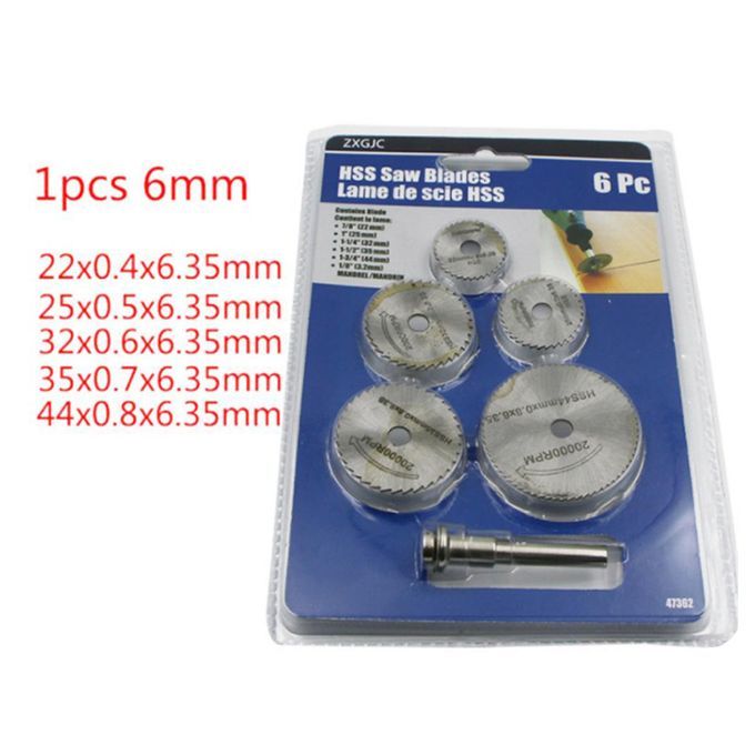 5pcs  Discs Wheels 22mm44mm With 6mm Mini  For Rotary