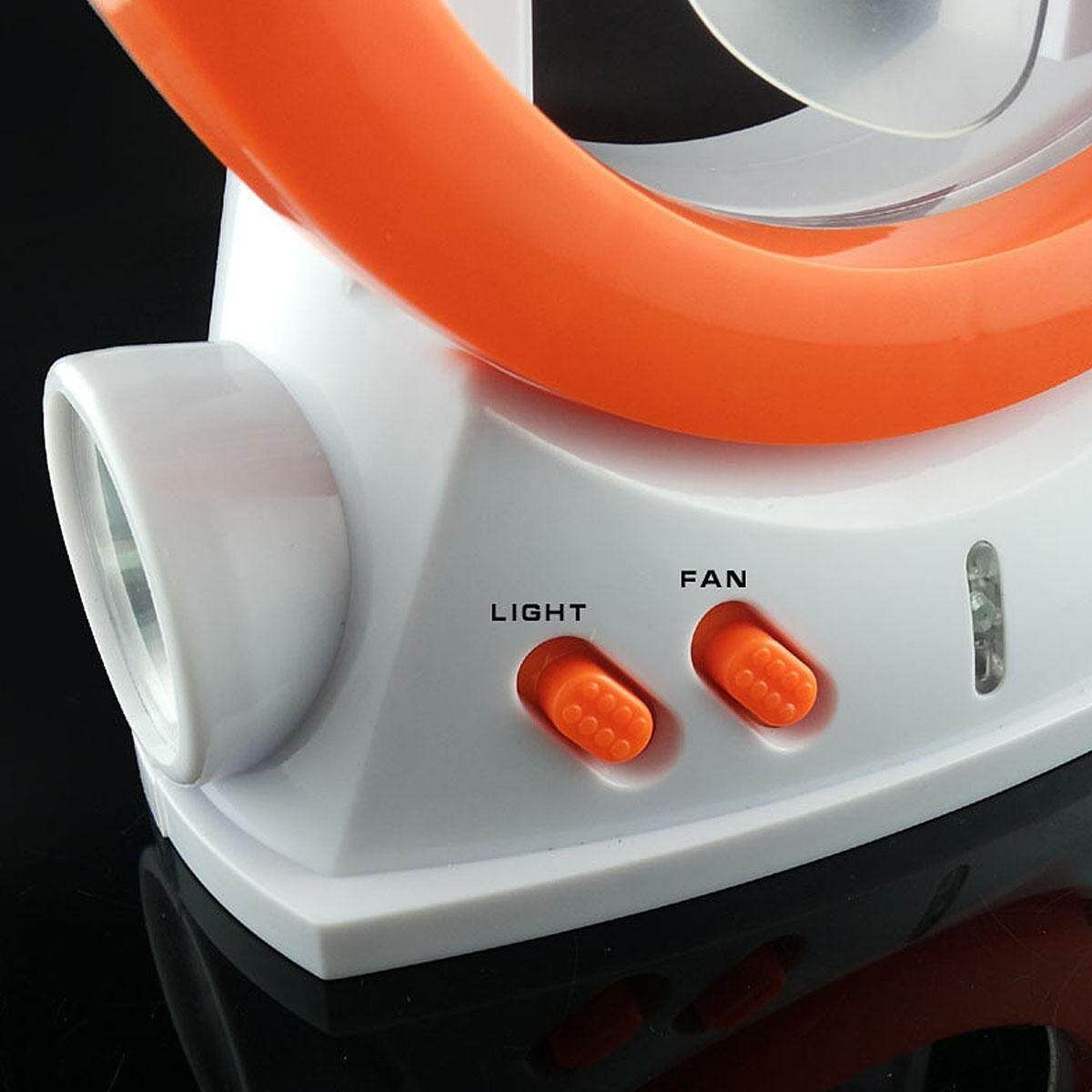 LED Solar Outdoor Camping Tent Lamp Portable Light Lantern Torch +Fan