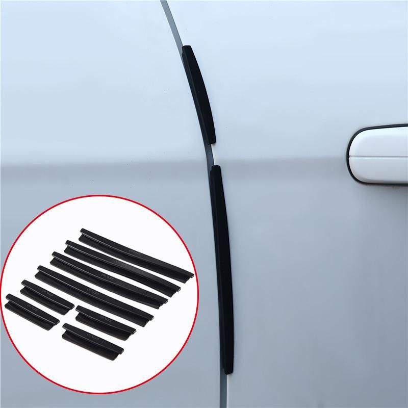 8pcs/set Car Door Side Edge Protector Strip Auto SUV Scrape Guard Bumper Handle Protective Cover Sticker For Ford VW Toyota BMW