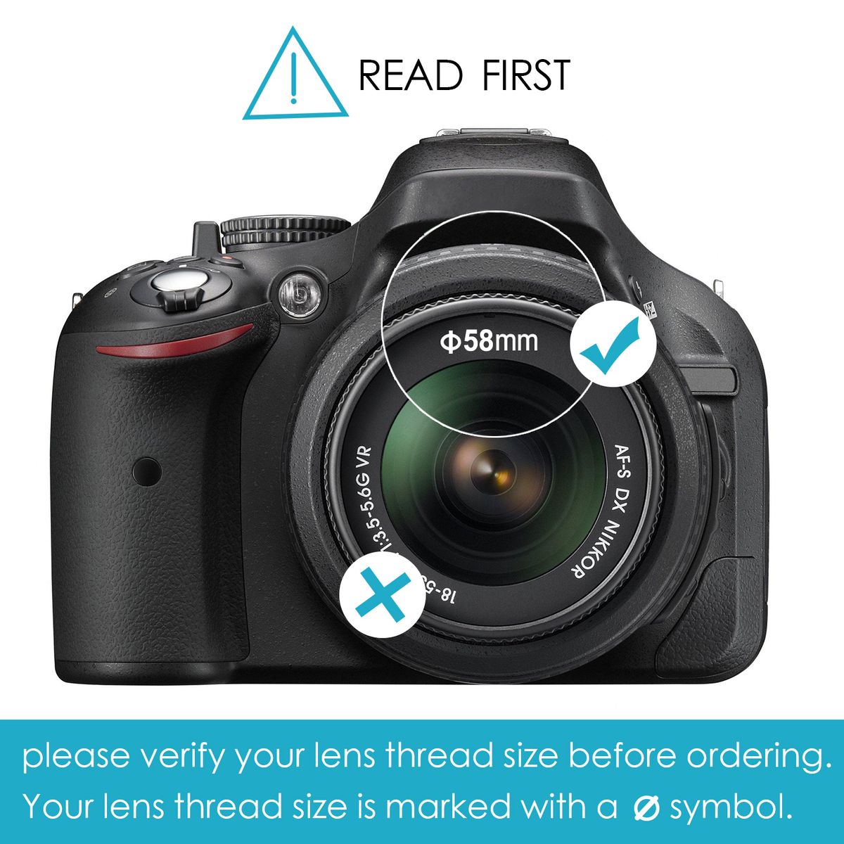 Neewer® 58MM Complete Lens Filter Accessory Kit
