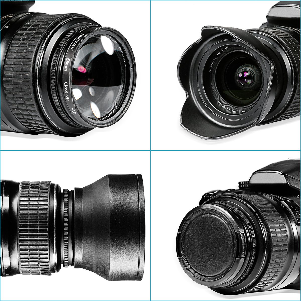Neewer® 58MM Complete Lens Filter Accessory Kit