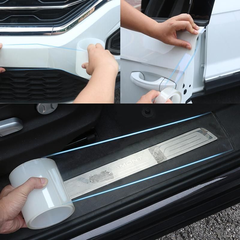 Car Door Protector Stickers Anti Scratch Transparent Nano Tape Auto Trunk Sill S Protector Film Door Edge Protective