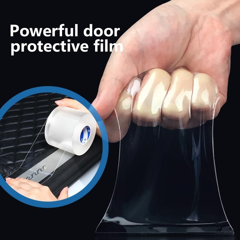 Car Door Protector Stickers Anti Scratch Transparent Nano Tape Auto Trunk Sill S Protector Film Door Edge Protective
