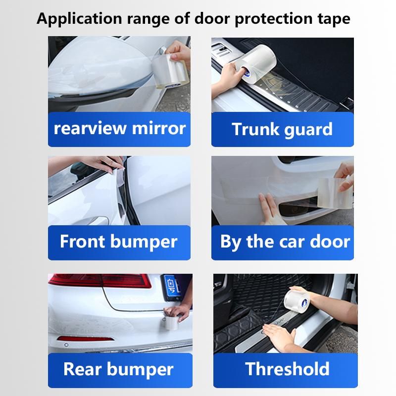 Car Door Protector Stickers Anti Scratch Transparent Nano Tape Auto Trunk Sill S Protector Film Door Edge Protective