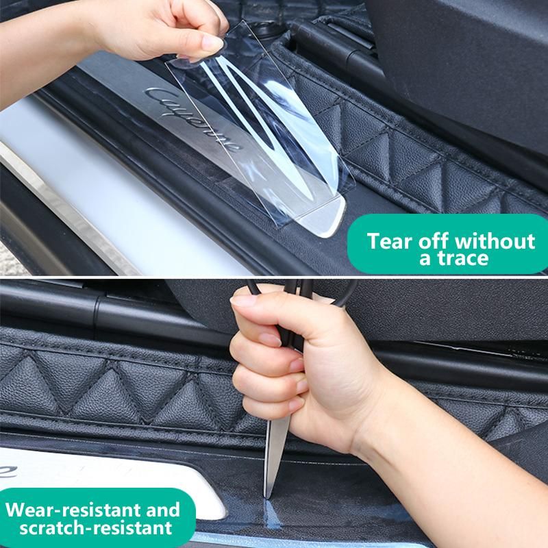 Car Door Protector Stickers Anti Scratch Transparent Nano Tape Auto Trunk Sill S Protector Film Door Edge Protective