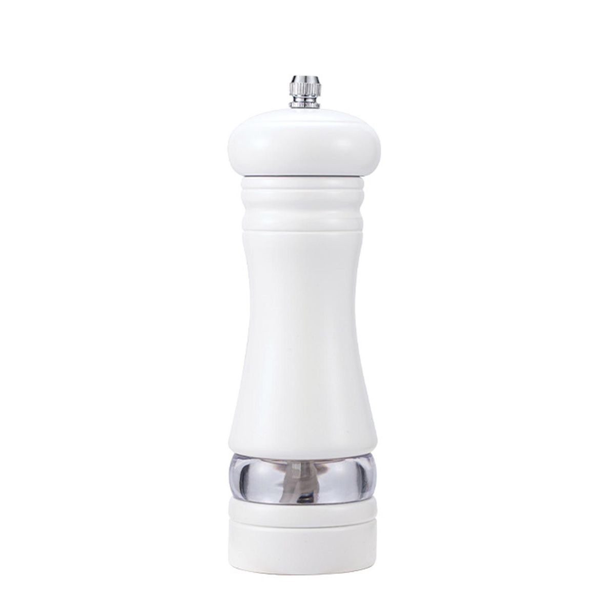 Spice Portable Manual Pepper Shaker Spice Grinding Bottle White