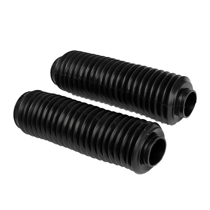2 Pieces Motorcycle Front Shock Absorber Dust Cover Protection Black