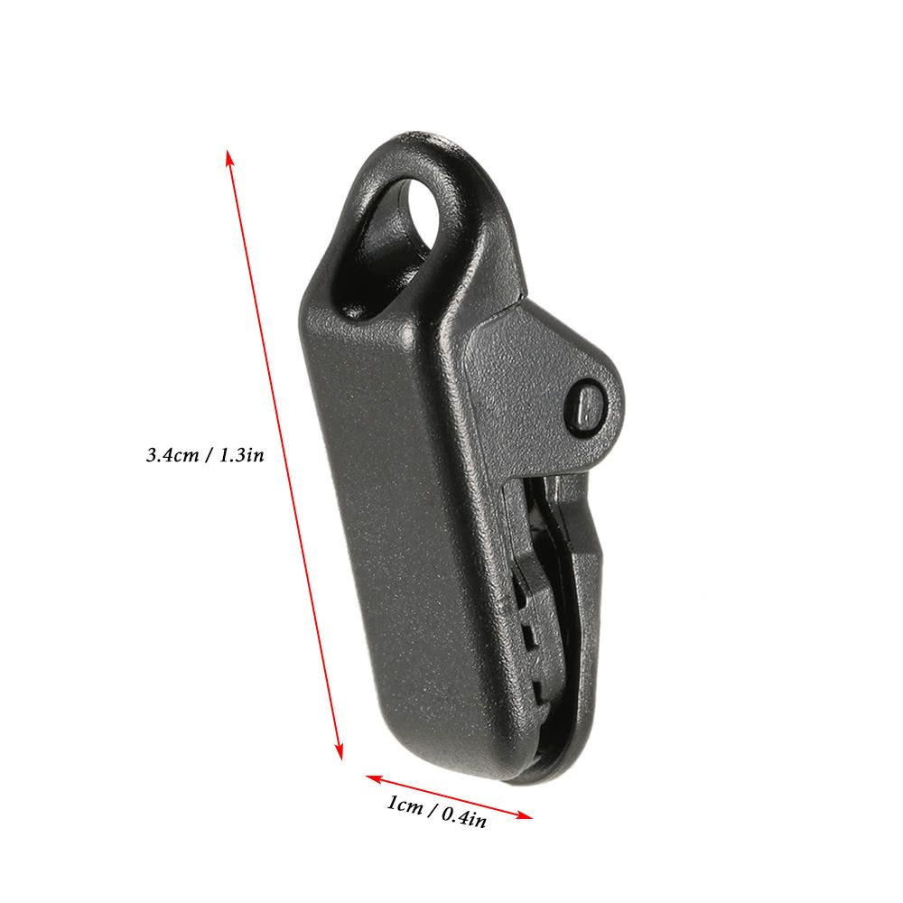Pack Of 10 Awning Clamp Tarp Clips Snap Hangers Tent Camping