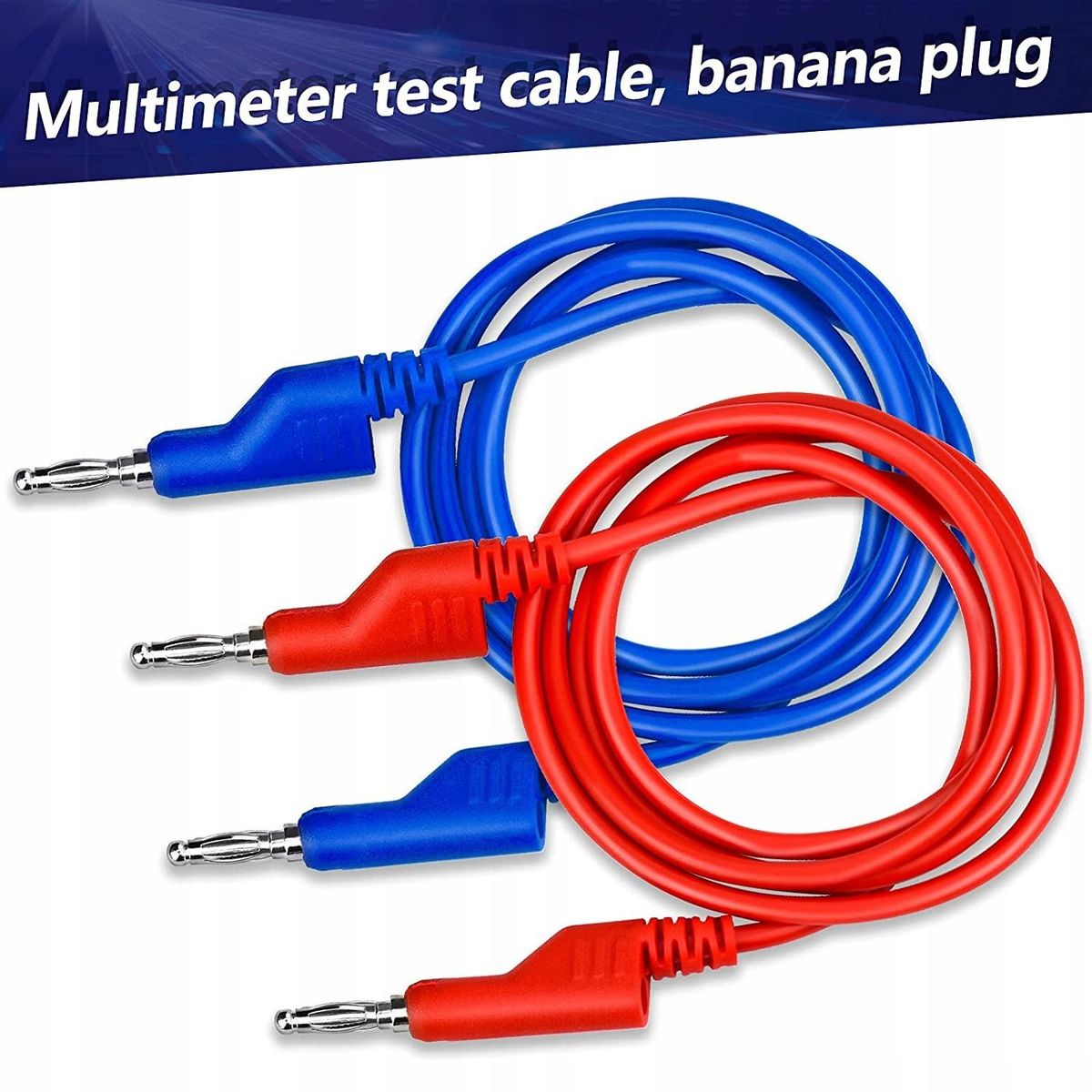 Alligator Clip Electrical Test Insulated Cable with Wires5 Color 1 Meter