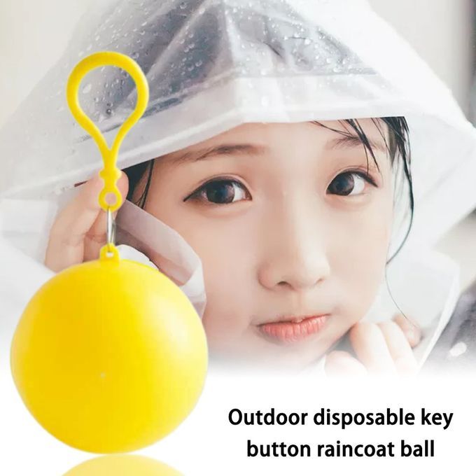 Plasti  Ball Key Hain Disposable Rain Oat Portable Ball Disposable Pon Ho-yellow-900*1200*65