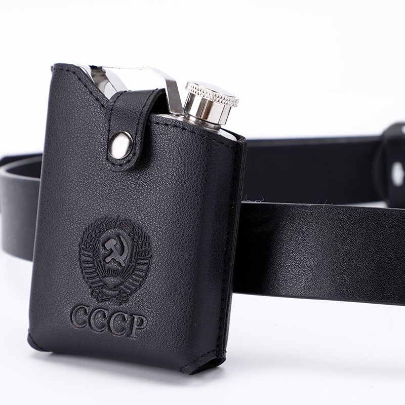 Stainless Steel Outdoor Pitcher HIP FLASK-Black