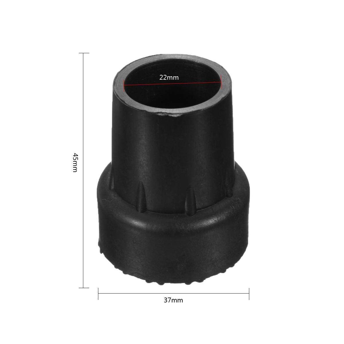 Rubber Pad Cap Antiskid For Caliber Walking Stick Crutch Cane Bottom 19mm Black
