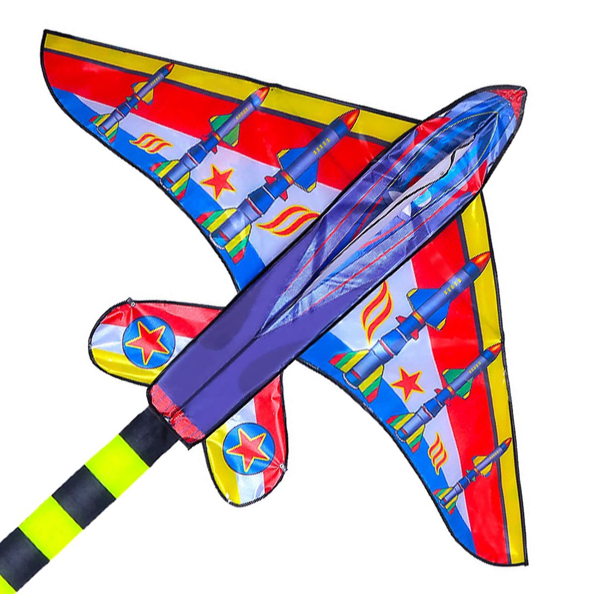 Plane Kite for Kids Adults Single Line Kite with Tail for Children Outdoor Game Beach Trip